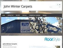 Tablet Screenshot of johnwintercarpets.com